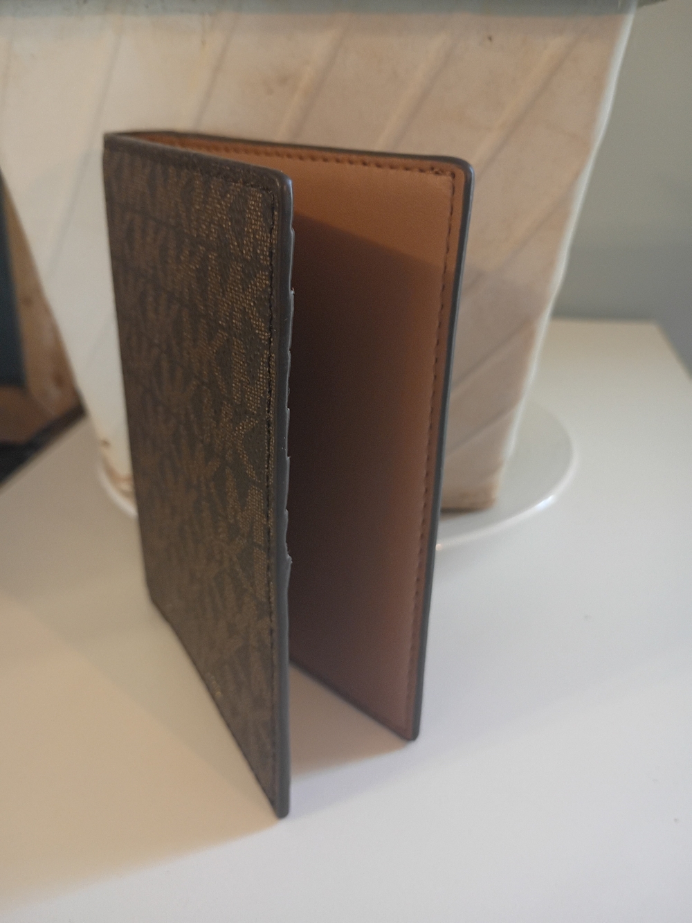 Michael Kors Women's Brown Signature Passport Holder - Picture 6 of 6